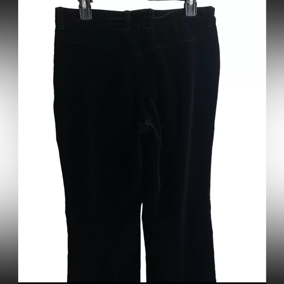ESCADA - NWT Women's Black Velvet Pants Size 40 / US 10 Straight Leg - Picture 5 of 9
